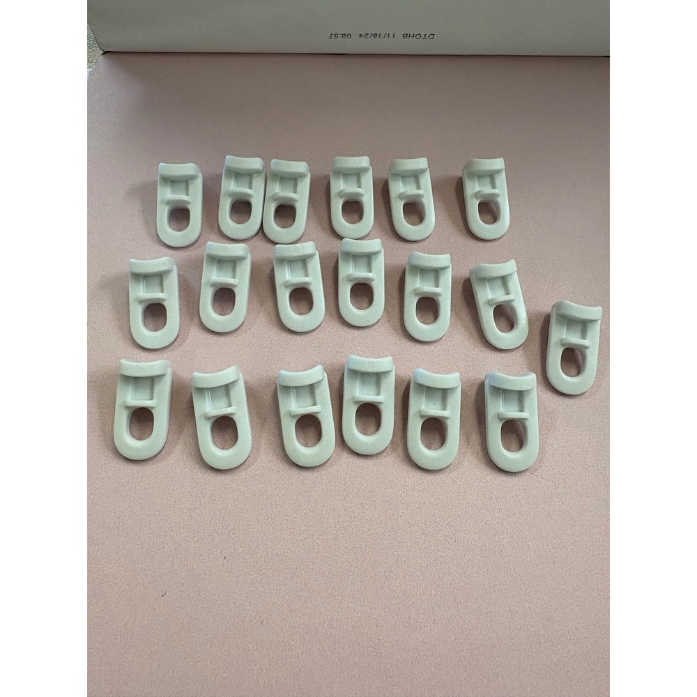 19 Plastic Curtain Rail Track Glides Slides Runners Pulleys Brackets Replacement